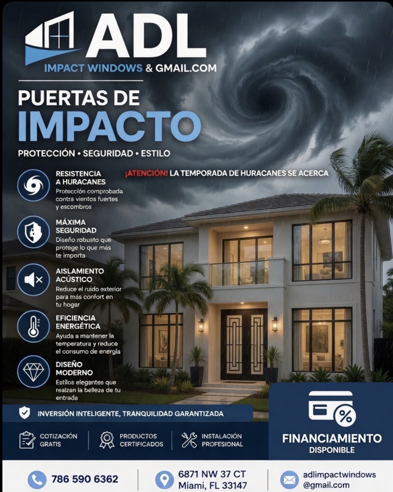 ADL Impact Windows & Doors equipo de trabajo