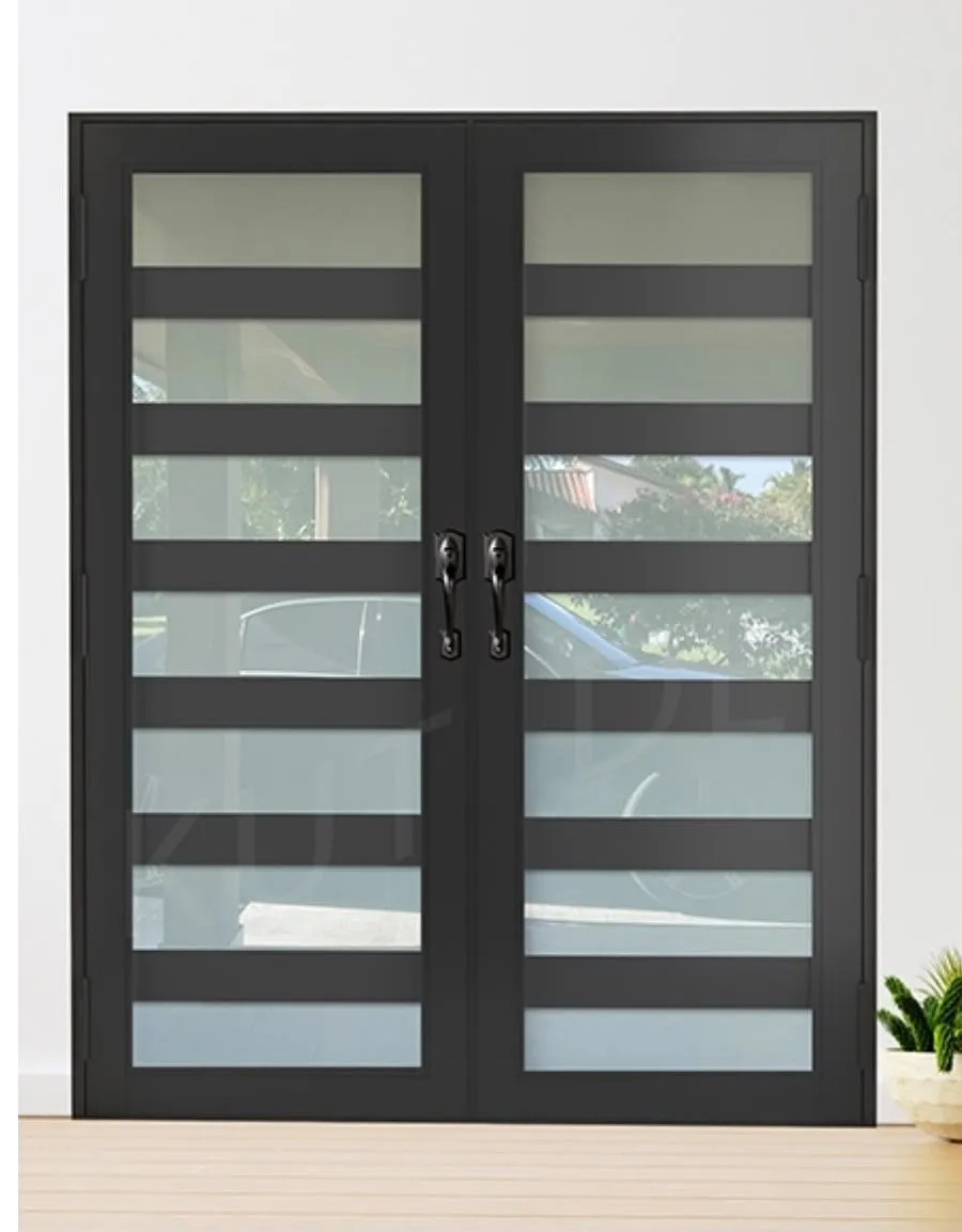Puerta de impacto resistente